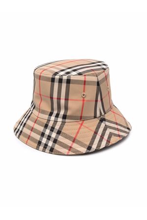 Cappello in cotone check BURBERRY KIDS | 8041438A7026